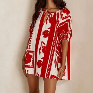 Sabo Skirt kit dress red voyage Red and White Mini Dress